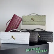 Bottega Veneta Leather Clutch with Knot Closure #A45659