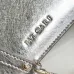 Bvlgari Serpenti Metallic Silver Top Handle Bag With Iconic Motif #A51653