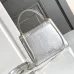 Bvlgari Serpenti Metallic Silver Top Handle Bag With Iconic Motif #A51653
