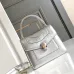 Bvlgari Serpenti Metallic Silver Top Handle Bag With Iconic Motif #A51653