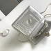 Bvlgari Serpenti Metallic Silver Crossbody Bag With Iconic Motif #A51655