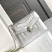 Bvlgari Serpenti Metallic Silver Crossbody Bag With Iconic Motif #A51655