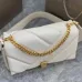 Bvlgari Serpenti Diamond Blast Shoulder Bag In Creamy White Leather For Luxury Style #A51665