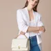 Bvlgari Serpenti Diamond Blast Shoulder Bag In Creamy White Leather For Luxury Style #A51665