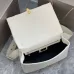 Bvlgari Serpenti Diamond Blast Shoulder Bag In Creamy White Leather For Luxury Style #A51665