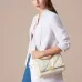 Bvlgari Serpenti Diamond Blast Shoulder Bag In Creamy White Leather For Luxury Style #A51665