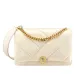 Bvlgari Serpenti Diamond Blast Shoulder Bag In Creamy White Leather For Luxury Style #A51665