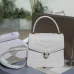 Bvlgari Serpenti Forever Top Handle Bag In White Leather Timeless Elegance #A51667