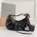 Balenciaga - Inspired Studded Shoulder Bags in Vibrant Color Palettes  #A53897