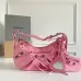Balenciaga - Inspired Studded Shoulder Bags in Vibrant Color Palettes  #A53897