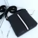 Bally Black Leather Crossbody Bag With Signature Stripe For Modern Elegance #A51671