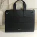 Bally Black Leather Briefcase With Iconic Stripe For Sophisticated Business Style #A51672