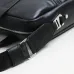 Bally Black Leather Briefcase With Signature Stripe For Sophisticated Business Style #A51675