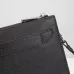 Bally Black Leather Clutch With Signature Stripe For Sophisticated Accessorizing #A51669