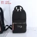 Bally Black Nylon Backpack With Signature Stripe For Urban Style And Functionality #A51674