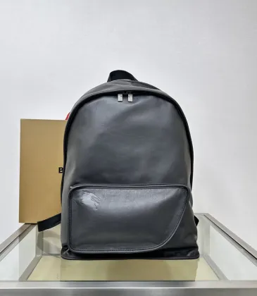 Burberry Leather Backpack With Embossed Detail And Sleek Design #A51528