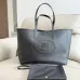 Burberry Black Leather Tote Bag 2221 #A55696
