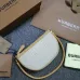 Burberry Canvas And Leather Shoulder Bag With Branding In Neutral Tones #A51529