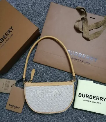 Burberry Canvas And Leather Shoulder Bag With Branding In Neutral Tones #A51529