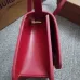 Burberry Red Leather Crossbody Bag With Iconic Gold TB Hardware #A51002