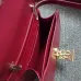 Burberry Red Leather Crossbody Bag With Iconic Gold TB Hardware #A51002