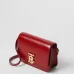 Burberry Red Leather Crossbody Bag With Iconic Gold TB Hardware #A51002