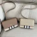 Burberry Women's Crossbody Bag - Black Leather &amp; Iconic Check Pattern, London England Logo, Stylish Shoulder Bag for Luxury Fashion #A56737