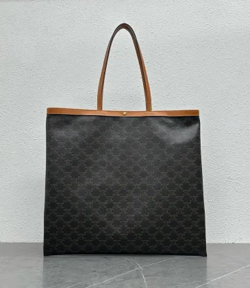Celine 123842 Flat Shopper Tote in Triomphe Canvas Size 42x45.5x0.5CM #A62905 Celine 123842 Flat Shopper Tote in Triomphe Canvas Size 42x45.5x0.5CM #A62905