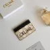 Celine Leather Card Case with Logo Print #A46199