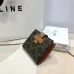 Celine Leather Wallet with Triomphe Closure #A46200