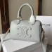 Celine Small Boston 2Way Bag Shoulder Triomphe Cuile Leather #A49301