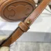 Celine Smooth Calfskin Cuir Small Triomphe Oval Crossbody Purse Tan #A49272