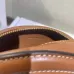Celine Smooth Calfskin Cuir Small Triomphe Oval Crossbody Purse Tan #A49272