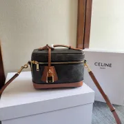 Celine Triomphe Canvas and Leather Box Bag #A45665