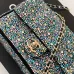 2026 Chanel Evening Bag  Dark Gray  Colorful Rhinestones  Luxurious  Stylish for Formal Events #A60146
