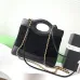 Chanel Black Quilted Suede And Leather Handbag With Chain Strap For Timeless Elegance #A49784