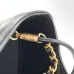 Chanel Black Quilted Suede And Leather Handbag With Chain Strap For Timeless Elegance #A49784