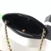Chanel Black Quilted Suede And Leather Handbag With Chain Strap For Timeless Elegance #A49784