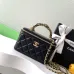 CHANEL CC GHW Vanity Case 2 Way Shoulder Bag #A49145