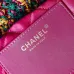 CHANEL Calfskin Macrame Mini Chanel 22 Black Light Brown #A49182