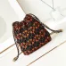 CHANEL Calfskin Macrame Mini Chanel 22 Black Light Brown #A49182