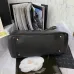 CHANEL Calfskin Quilted Book Pocket Shopping Tote Black #A49142
