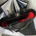 CHANEL Calfskin Quilted Book Pocket Shopping Tote Black #A49142