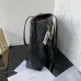 CHANEL Calfskin Quilted Pocket Shopping Tote Black #A49154