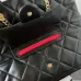 CHANEL Calfskin Quilted Pocket Shopping Tote Black #A49154