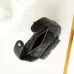CHANEL Caviar Quilted Polly Pocket Pouch Hobo Black/White #A49188