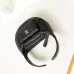 CHANEL Caviar Quilted Polly Pocket Pouch Hobo Black/White #A49188