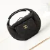 CHANEL Caviar Quilted Polly Pocket Pouch Hobo Black/White #A49188