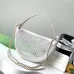 Chanel White Mesh Half - Moon Bag With Chain Strap For Contemporary Luxury Looks #A49785