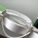 Chanel White Mesh Half - Moon Bag With Chain Strap For Contemporary Luxury Looks #A49785